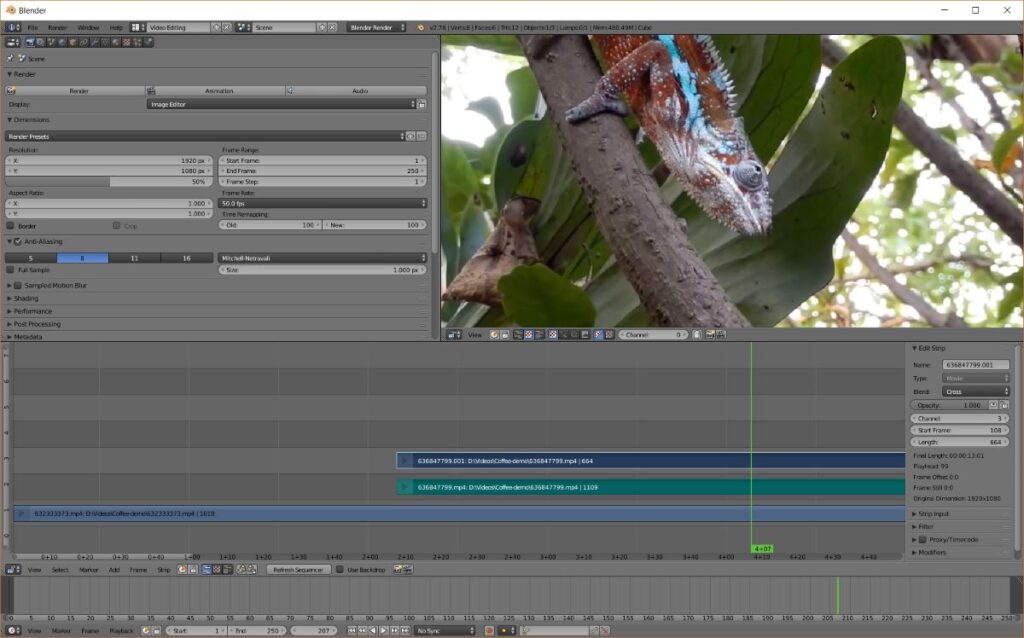 แนะนำ โปรแกรมตัดต่อวิดีโอฟรี ไม่มีลายน้ำ (อัปเดตล่าสุด) 11 Blender 02
