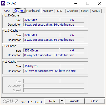 CPU-Z โปรแกรมตรวจสอบซีพียู มีแล้ว ดูยังไง (ตอนที่ 2) เรื่องของแคช 3 CPU Z Image 002