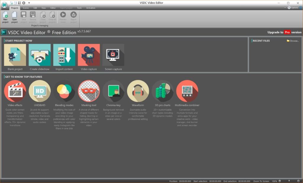 แนะนำ โปรแกรมตัดต่อวิดีโอฟรี ไม่มีลายน้ำ (อัปเดตล่าสุด) 10 VSDC 00 1
