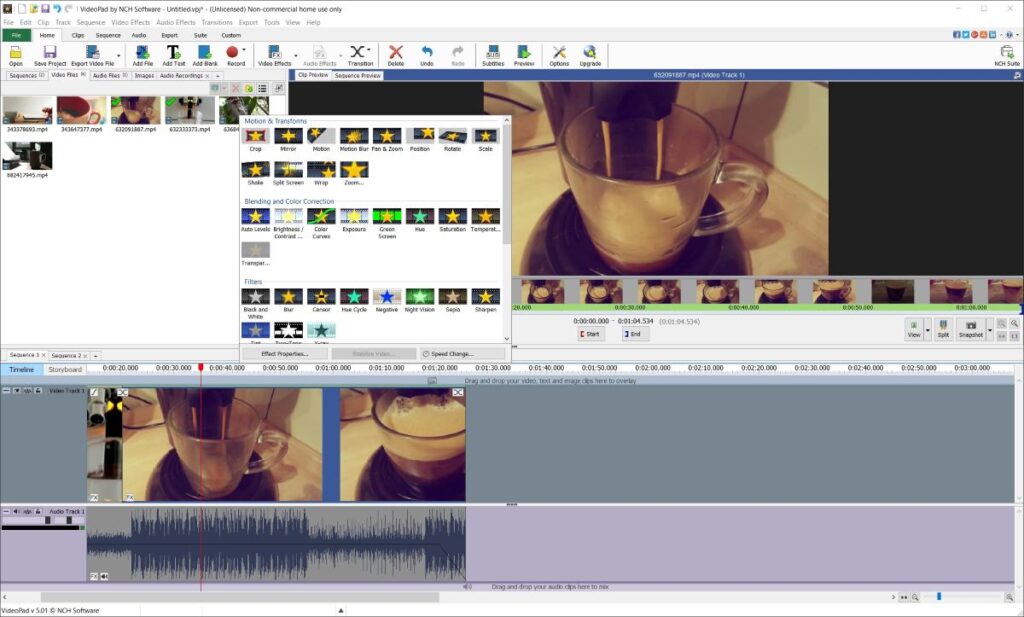 แนะนำ โปรแกรมตัดต่อวิดีโอฟรี ไม่มีลายน้ำ (อัปเดตล่าสุด) 4 VideoPad Video Editor
