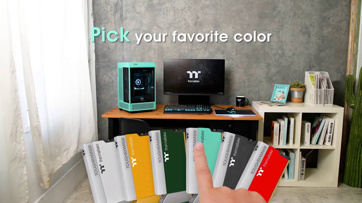 Thermaltake ผู้นำเทรนด์แฟชันพีซีและเกมมิ่ง ส่งอุปกรณ์หลากหลายสีสันเพื่อสร้างไลฟ์สไตล์ในแบบของคุณ 1 TOUGHRAM COLOR
