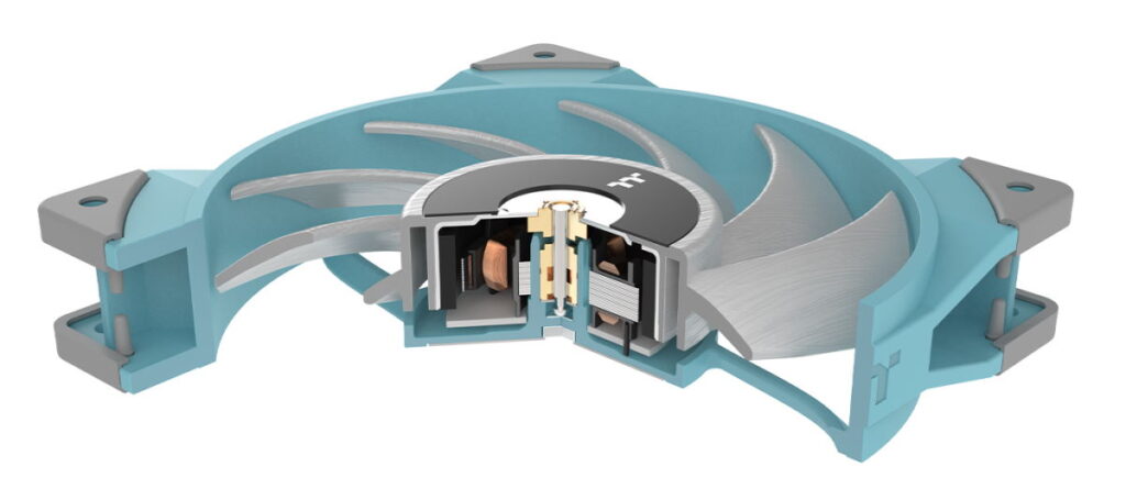 Thermaltake เปิดตัว TOUGHFAN 12 พัดลมแรงดันสูงสำหรับหม้อน้ำ รุ่นพิเศษสี Turquoise และ Racing Green 6 TOUGHFAN 12 inside