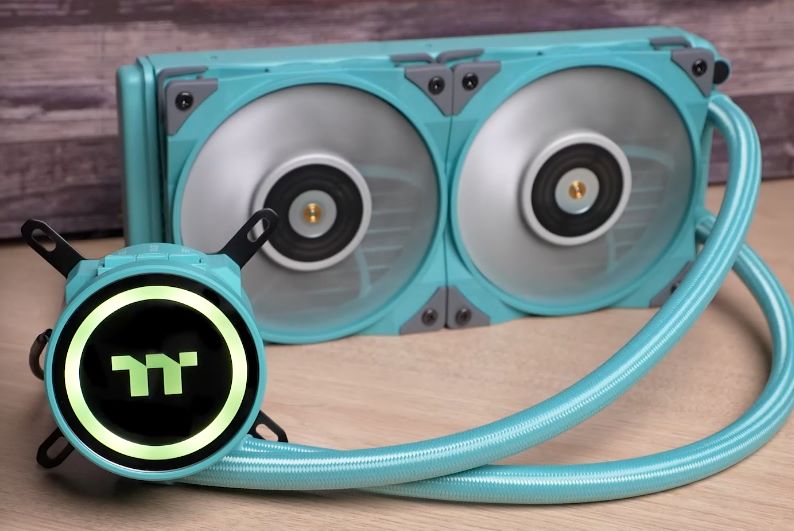 Thermaltake เปิดตัว TOUGHLIQUID 240 ARGB Sync All-In-One Liquid Cooler และ TOUGHAIR 510 CPU Cooler สีพิเศษ Turquoise/Racing Green เติมเต็มสีสันใหม่ให้ชีวิต 2 TOUGHLIQUID 240 ARGB Sync Turquoise All In One Liquid Cooler