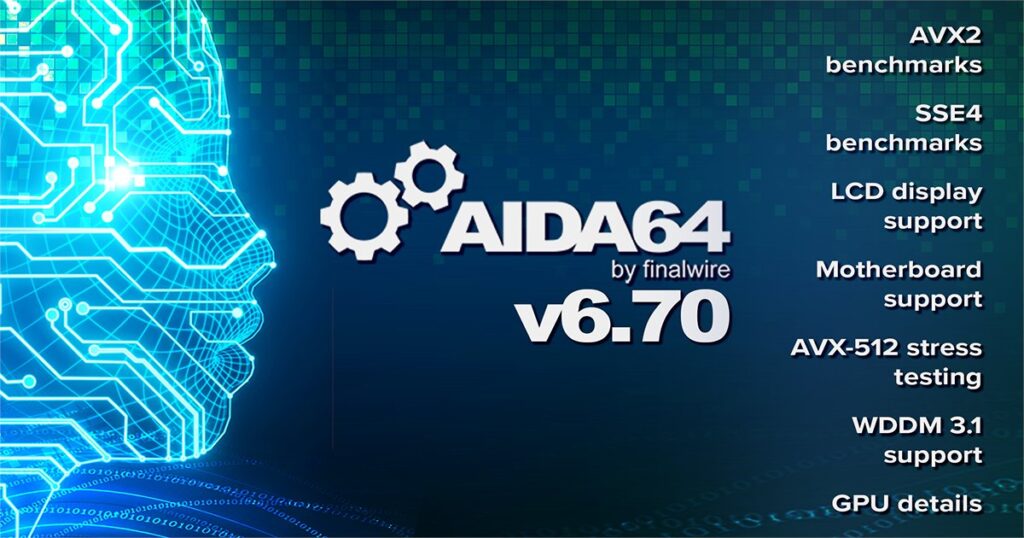 FinalWire เปิดตัว AIDA64 v6.70 เพิ่มข้อมูล GeForce RTX 3090 Ti และปรับปรุงการทดสอบประสิทธิภาพให้เข้ากับซีพียูใหม่อีกหลายรุ่น 2 AIDA64 v670