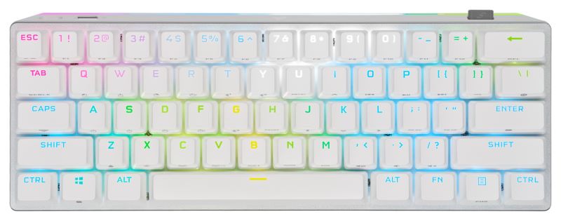 CORSAIR เปิดตัวคีย์บอร์ด OPX Optical Switch รุ่นใหม่ K60 PRO TKL และ K70 PRO OPX 6 5. K70 PRO MINI WIRELESS WHITE PBT