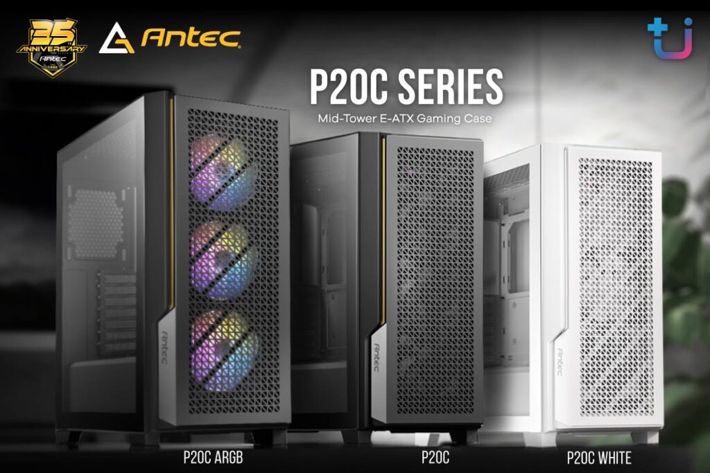 ascenti เปิดตัวเคสรุ่นใหม่ล่าสุด Antec P20C ARGB / P20C / P20C White กว้างใหญ่ ฟังก์ชั่นจัดเต็ม ราคาสุดคุ้ม 2 Pr Antec P20C Series