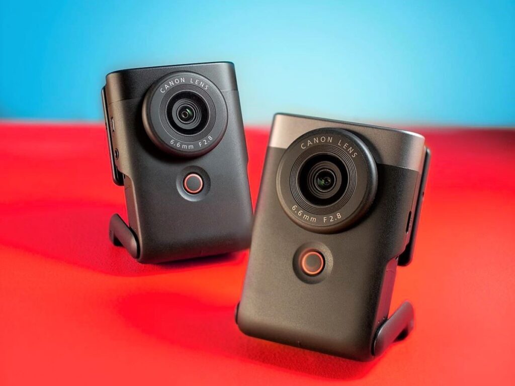 Canon PowerShot V10 กล้องสำหรับชาว Vlogger จัดเต็ม ทั้งงานวิดีโอ 4K และไลฟ์สตรีม ดีไซน์เฉียบเล็กเพียง 9 ซม. 2 KV05 Black Silvermodel FA