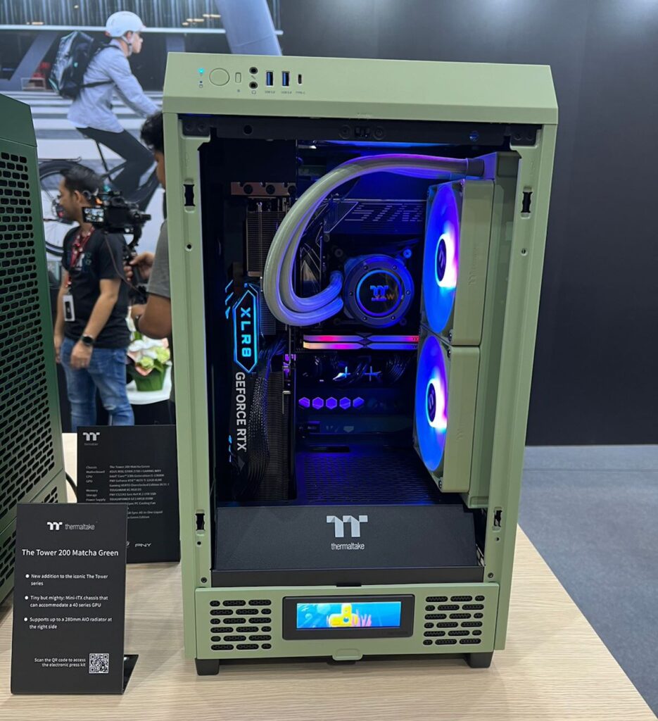 Thermaltake เปิดตัวเคส CTE Series และอุปกรณ์ต่าง ๆ ที่ใช้ สีพิเศษ Matcha Green ที่งาน COMPUTEX 2023 6 Tt Case2 Matcha Green computex 2023