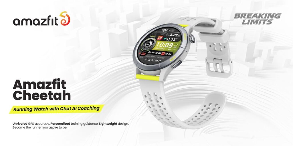 AMAZFIT CHEETAH: สมาร์ทวอทช์ซีรีส์ใหม่ ดีไซน์ตอบโจทย์นักวิ่ง มาพร้อมเทคโนโลยี GPS และ AI Coaching ที่เหนือชั้น 3 Cheetah Round 1