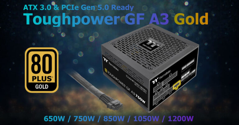 Thermaltake เปิดตัว TOUGHPOWER GF A3 ให้คุณเข้าถึงพาวเวอร์ซัพพลายมาตรฐาน ATX 3.0 ได้ง่ายขึ้น