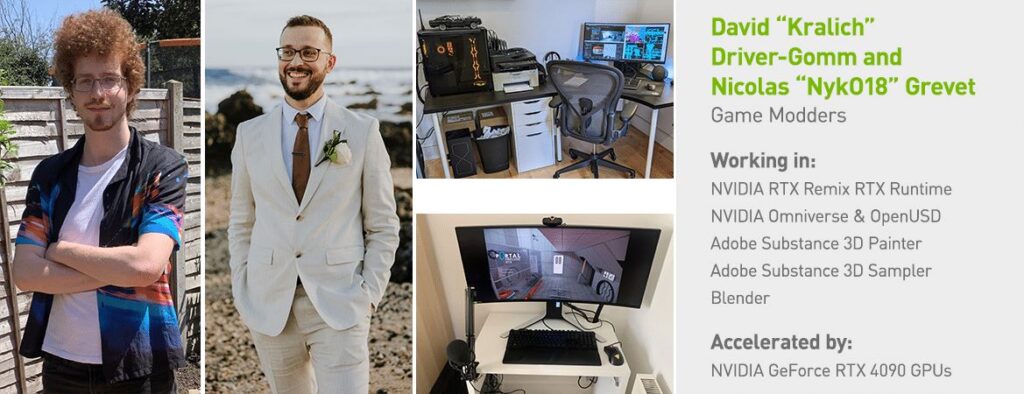 เบื้องหลังการชุบชีวิตม็อดเกมระดับตำนาน 'Portal: Prelude RTX' ด้วย NVIDIA RTX Remix 8 david driver gomm nicolas grevet artist feature gallery