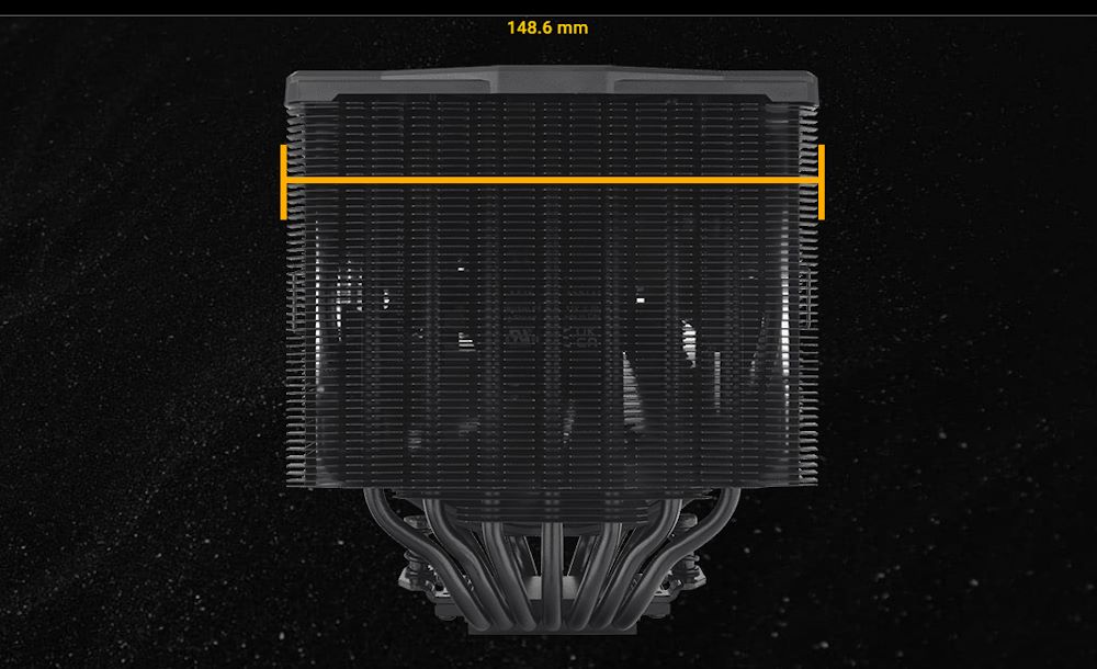 Thermaltake เปิดตัวฮีตซิงค์ประสิทธิภาพสูง TOUGHAIR 710 Black เย็น เงียบ เรียบร้อย ไร้แสงสีรบกวน 5 TOUGHAIR 710 Fin