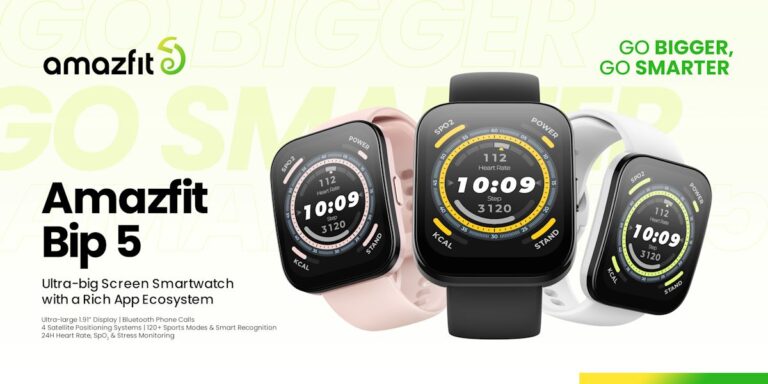 Amazfit Bip 5 สมาร์ทวอทช์รุ่นใหม่ ใหญ่และฉลาดยิ่งขึ้น อัดแน่นด้วยแอปพลิเคชันและเกมกว่า 70 แอปฯ