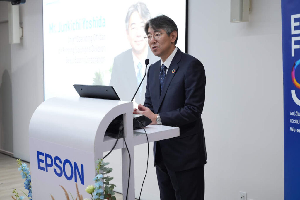 เอปสัน ประเทศไทยเปิดโซลูชั่น เซ็นเตอร์ รวมครบทุกนวัตกรรมผสานความยั่งยืน ตอบโจทย์การปรับตัวของลูกค้า B2B 2 มร.จุนคิชิ โยชิดะ Epson