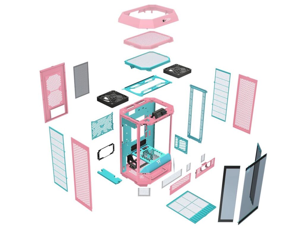 Thermaltake เปิดตัวเคส Tower 300 Series สีใหม่ Bubble Pink 5 The Tower 300 Pink Frame