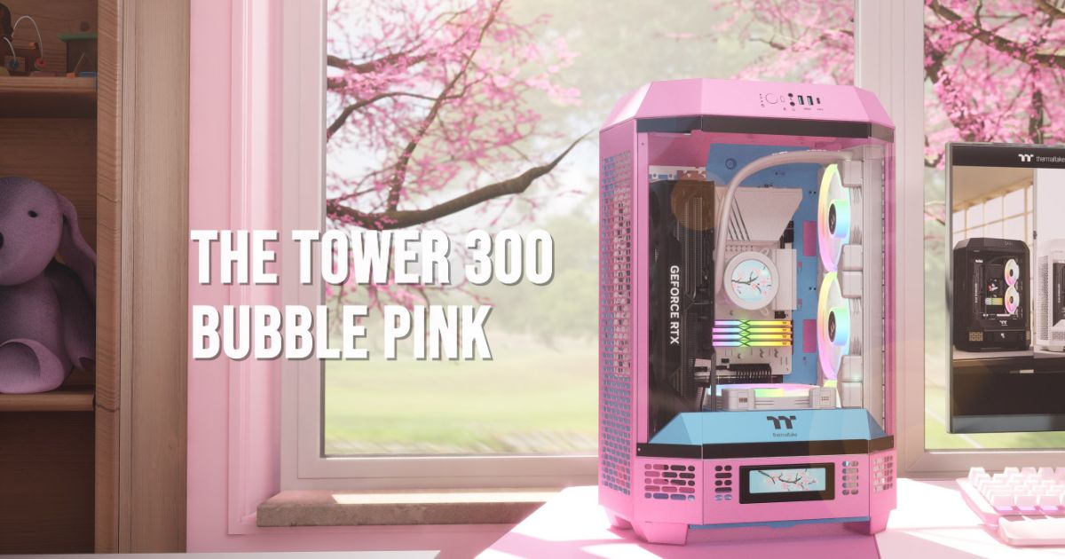 Thermaltake เปิดตัวเคส Tower 300 Series สีใหม่ Bubble Pink 1 Tower 300 Bubble Pink Cover