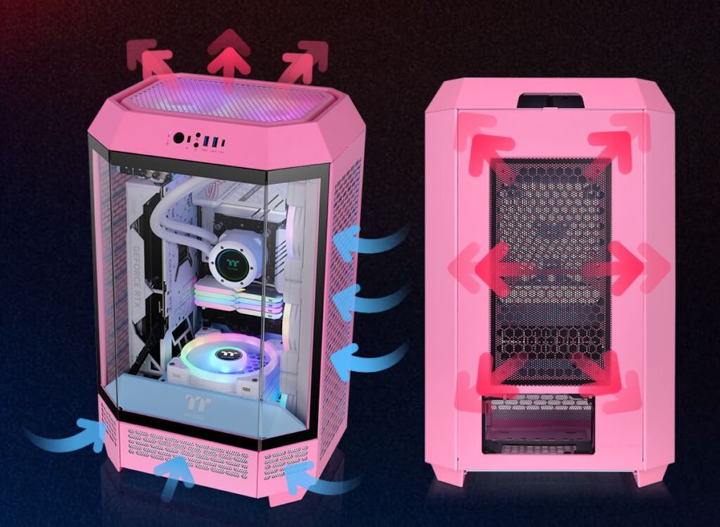 Thermaltake เปิดตัวเคส Tower 300 Series สีใหม่ Bubble Pink 3 tower300 pink air flow