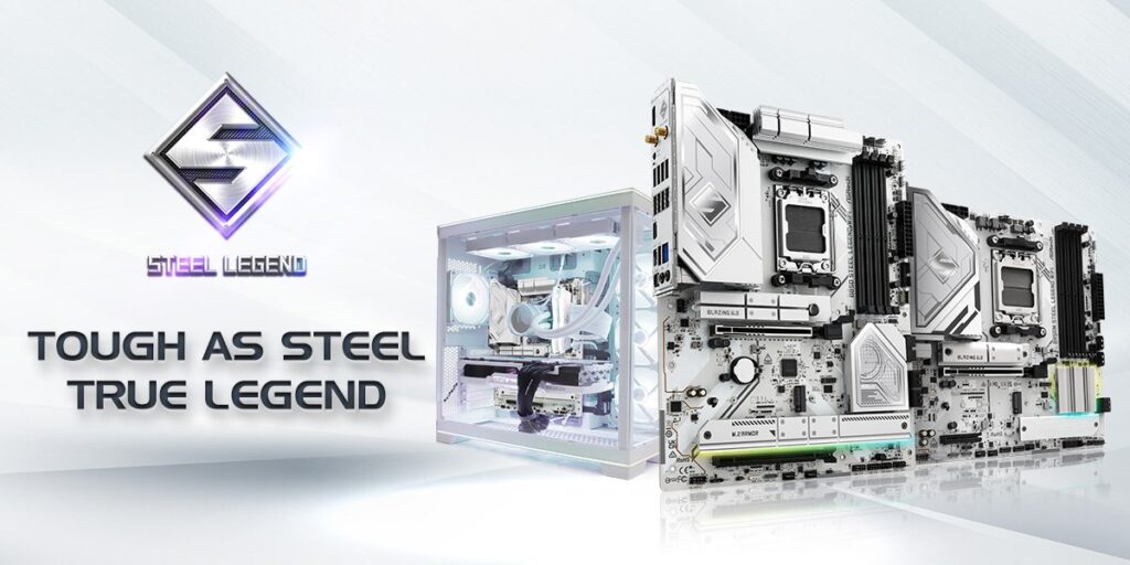 ASRock เปิดตัวเมนบอร์ดชิปเซต AMD B850 ซ็อกเก็ต AM5 เต็มรูปแบบเพื่อมอบประสิทธิภาพที่ไม่มีใครเทียบได้ 2 ASRock B850 Cover Steel Legend