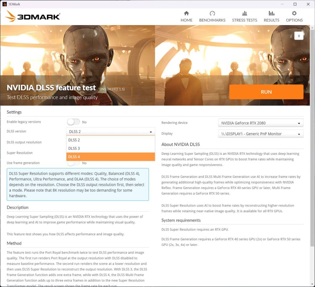 3DMark รองรับการทดสอบ NVIDIA DLSS 4 และ DLSS Multi Frame Generation 2 3DMark DLSS Benchmark