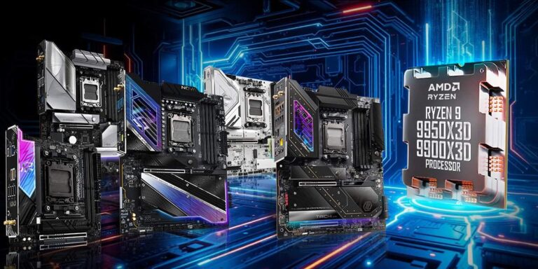เมนบอร์ด ASRock ซ็อกเก็ต AM5 พร้อมแล้วสำหรับการรองรับ Ryzen 9 9950X3D และ 9900X3D เพียงอัปเดตไบออส