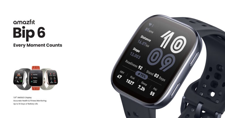 Amazfit เปิดตัวสมาร์ทวอทช์รุ่นล่าสุด Bip 6 ตอบโจทย์ทุกไลฟ์สไตล์การใช้งานในทุกวัน