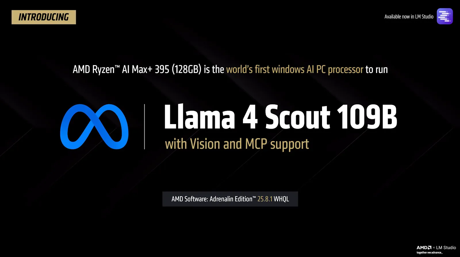Ryzen AI Max+ LLama 4