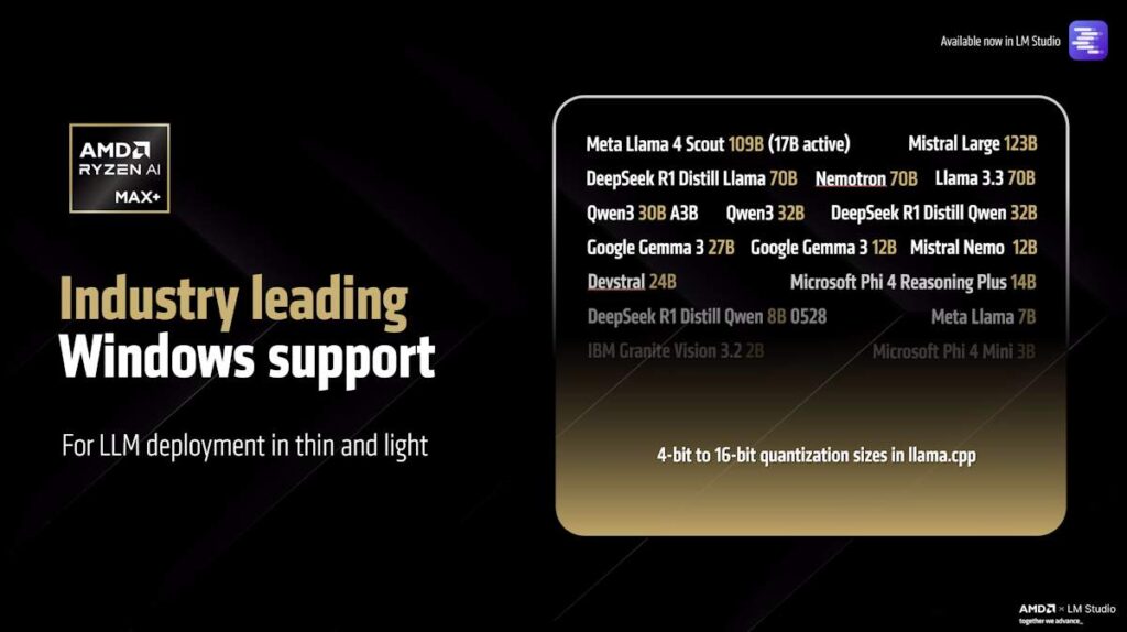 AMD ปลดล็อกพลัง AI PC: Ryzen AI Max+ รัน LLM ขนาด 128B บน Windows ได้แล้ว ผ่านไดรเวอร์ใหม่ 2 LLM on Windows Local AI PC
