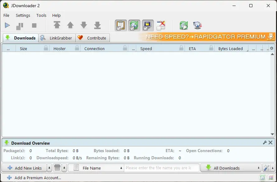 5 สุดยอดโปรแกรมฟรีช่วย Download ในปี 2025 2 JDownloader 2