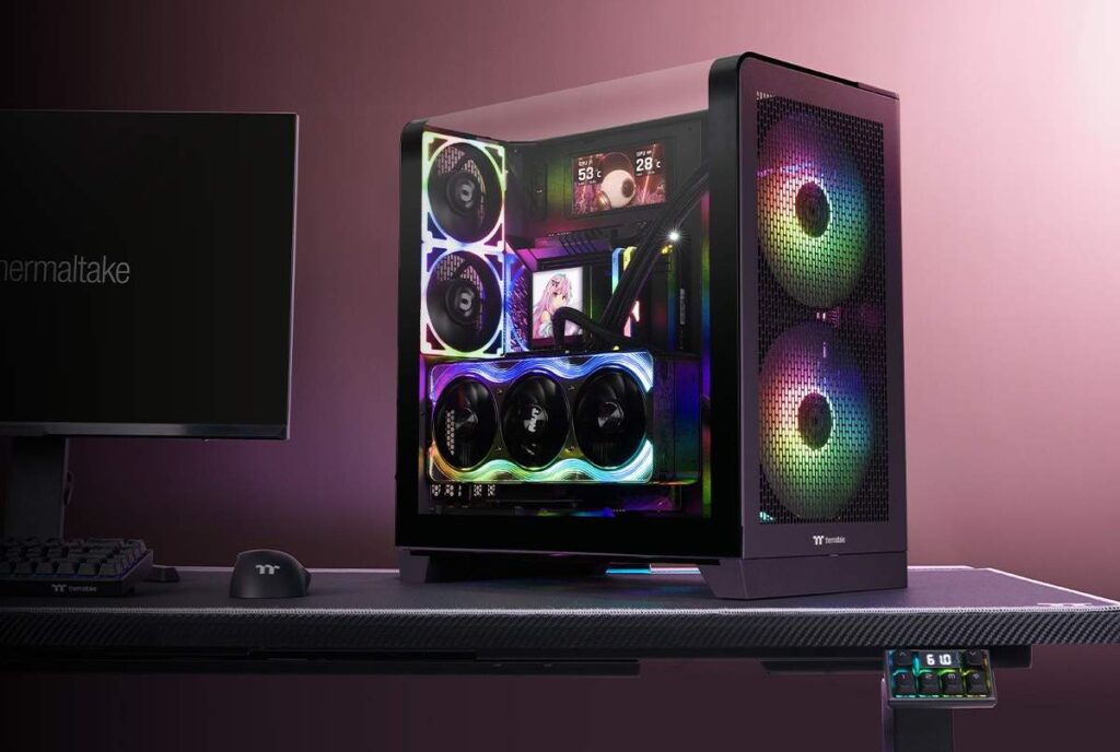 Thermaltake View 390 Air เคสดีไซน์กระจกโค้งแบบพาโนรามา รองรับเมนบอร์ดแบบซ่อนสาย และระบายความร้อนขั้นสูง 2 view 390 air mid tower chassis