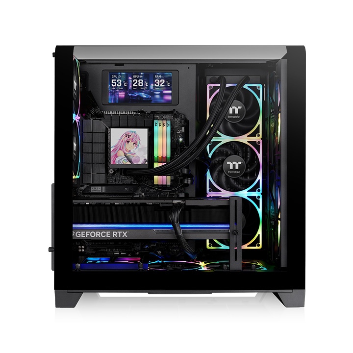 Thermaltake View 390 Air เคสดีไซน์กระจกโค้งแบบพาโนรามา รองรับเมนบอร์ดแบบซ่อนสาย และระบายความร้อนขั้นสูง 5 View 390 Air