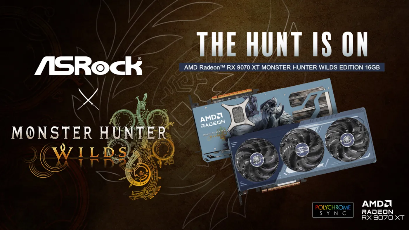 ASRock จับมือ Capcom เปิดตัวการ์ดจอ AMD Radeon RX 9070 XT MONSTER HUNTER WILDS EDITION รุ่นพิเศษสำหรับเหล่านักล่า 1 ASRock RX 9070 XT Monster hunter Cover