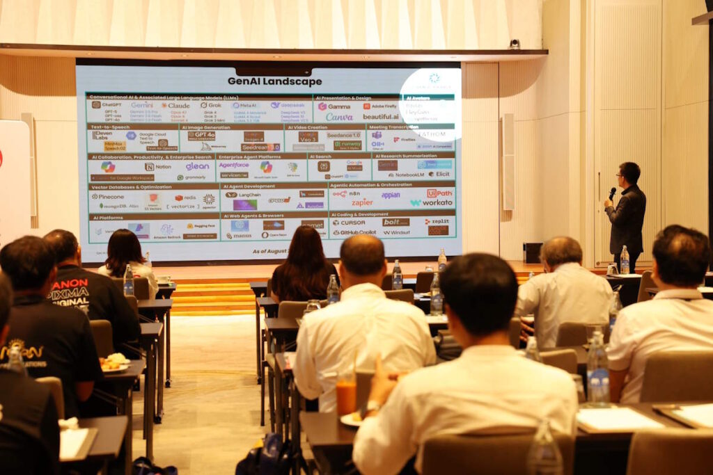 แคนนอน ชูแนวคิดทรานส์ฟอร์มธุรกิจด้วย AI จัดงานสัมมนา AI-Enabled Business Transformation ตอบโจทย์การบริหารธุรกิจเพื่อความคุ้มค่าและความยั่งยืน 2 Canon AI Enabled Business Transformation 04