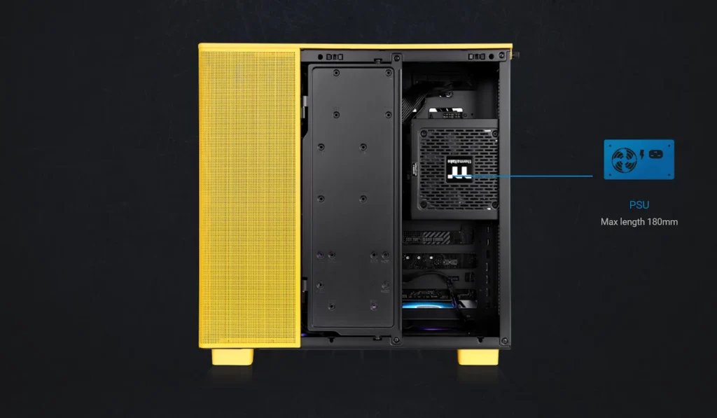 พรีวิว: Thermaltake View 380 XL เคสแห่งอนาคตที่ซ่อนสายเนียนกริ๊บ ระบายความร้อนสุดขั้ว! 4 View 380 XL PSU Support