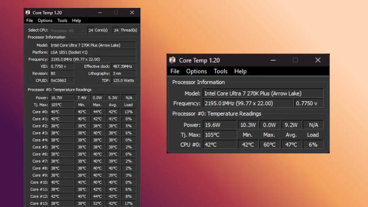 Core Temp v1.20 Cover