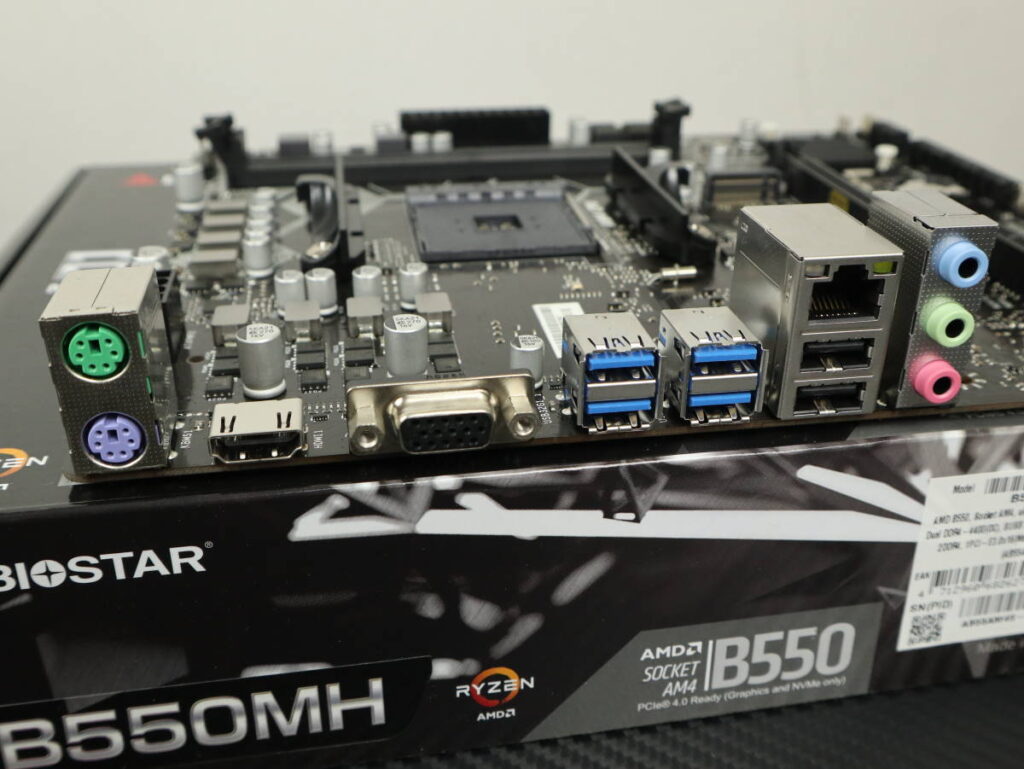 BIOSTAR B550MH IO Port 1