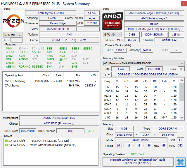 Ryzen 3 2200G