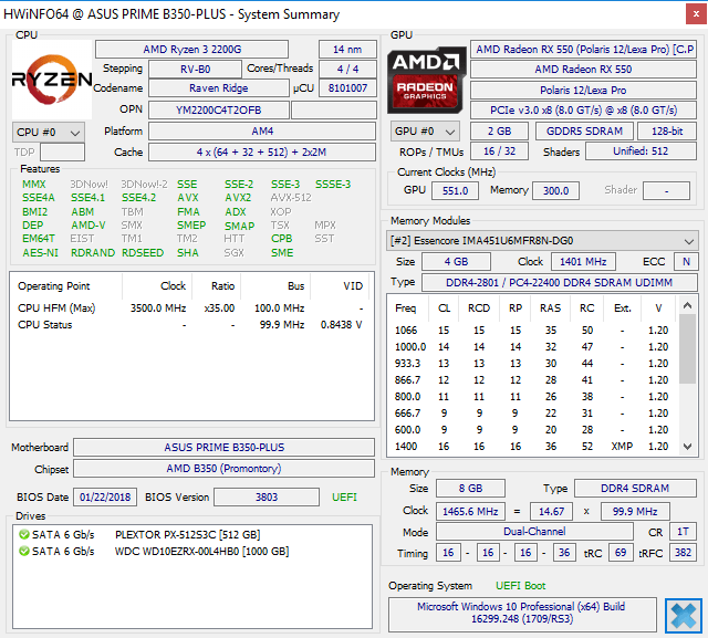 Ryzen 3 2200G