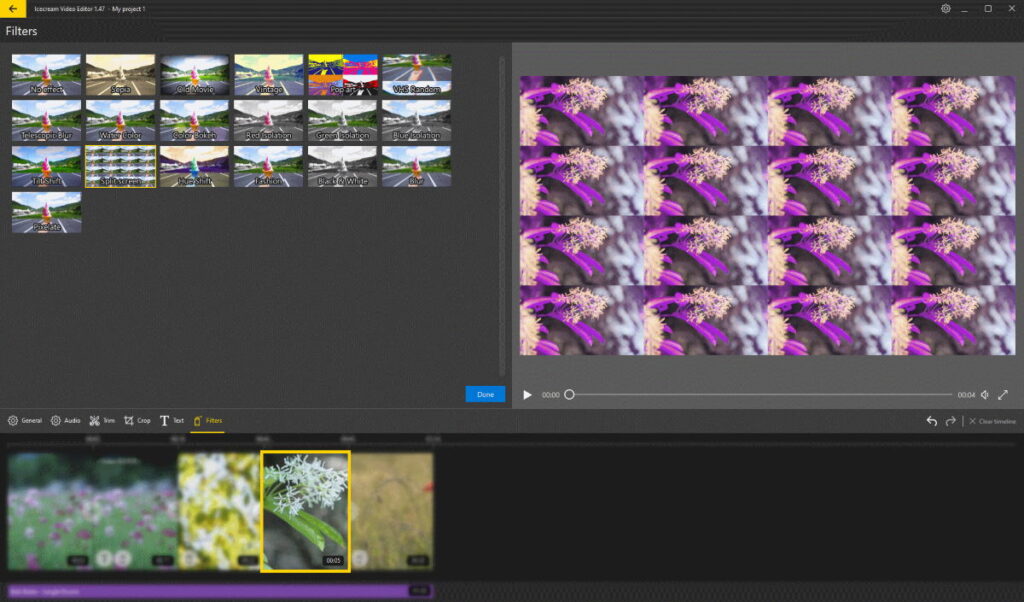 Ice Video Editor Filter