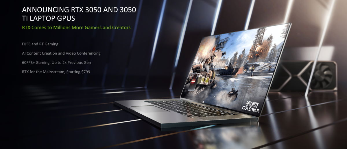 geforce rtx laptops 2021 announcing rtx 3050 ti