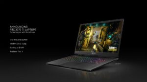 NVIDIA เปิดตัว GeForce RTX 3080 Ti และ RTX 3070 Ti สำหรับโน้ตบุ๊กพร้อมเทคโนโลยี Max-Q เจนฯ 4 สำหรับการเล่นเกมและความคิดสร้างสรรค์ให้ถึงขีดสุด