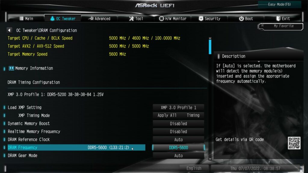 BIOS RAM Ratio