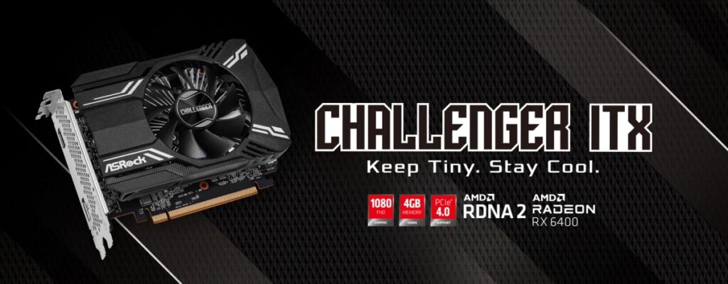 ASRock Announces AMD Radeon RX 6400 Challenger ITX 4GB Graphics...