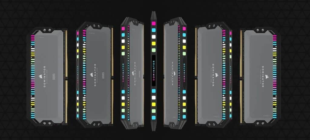 CORSAIR DOMINATOR PLATINUM RGB DDR5 แรมสำหรับ AMD Ryzen 7000 Series พร้อมรองรับเทคโนโลยี AMD EXPO 4 DOMINATOR RGB PLATINUM GREY DDR5 AMD