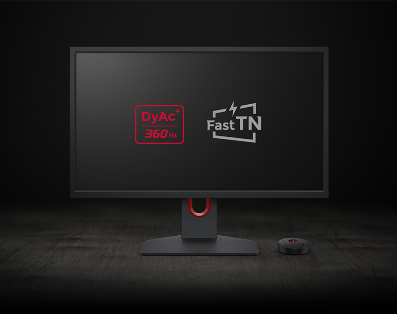 Picture XL2566k with the exclusive DyAc⁺™ technology on top of 360Hz refresh rate on a TN panel