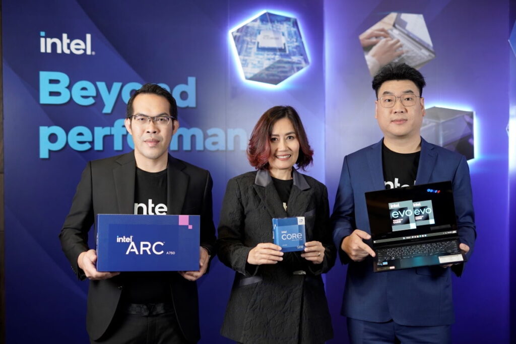 อินเทลโชว์ขุมพลัง Intel® Core™ เจนเนอเรชัน 13 สำหรับโน้ตบุ๊ก พร้อม Intel® Xeon® เจนเนอเรชัน 4 ตอบโจทย์ผู้ใช้และองค์กรธุรกิจในไทย 2 Intel Thailand Executive with the latest 13 Gen Intel Core Processors and Intel arc Discrete GPU