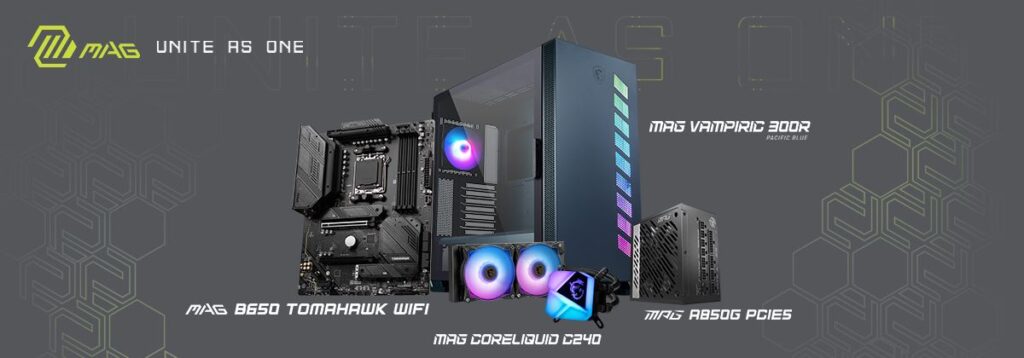 MSI แนะนำที่สุดของอุปกรณ์เกมมิ่งพีซี 2023 ด้วยผลิตภัณฑ์ยอดนิยมจากตระกูล AMD Ryzen 9 7950X3D และ AMD Ryzen 5 7600X 3 B650 TOMAHAWK M MORTAR WIFI