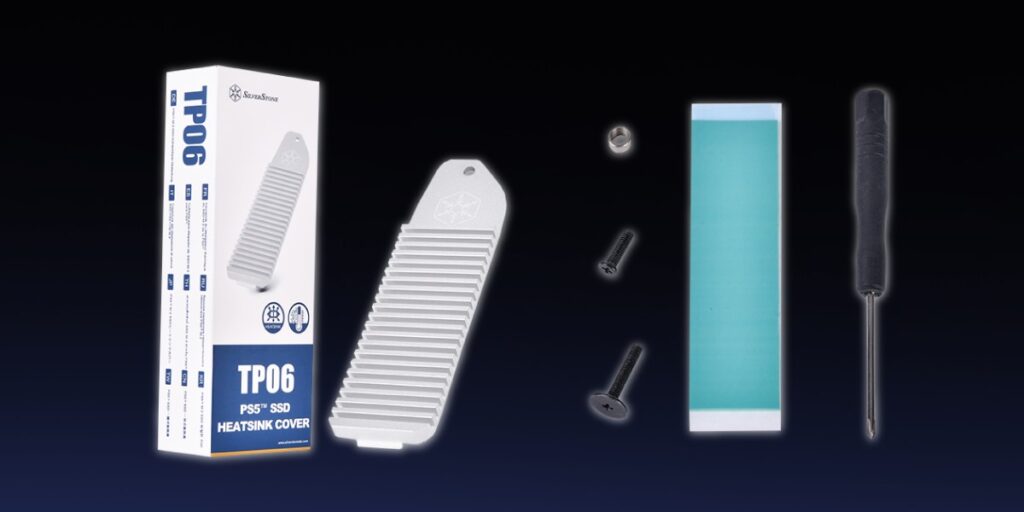 SILVERSTONE เปิดตัว TP06 PS5 M.2 SSD HEATSINK COVER ตัวช่วยเสริมสำหรับสาวก PlayStation 5 3 Pr Silver TP06 2