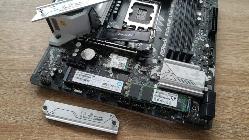 รีวิวเมนบอร์ด ASRock B760M Steel Legend WiFi รองรับซีพียู อินเทล คอร์ เจนฯ 12 และ 13 8 ASRock B760M SL WiFi SSD M2jpg