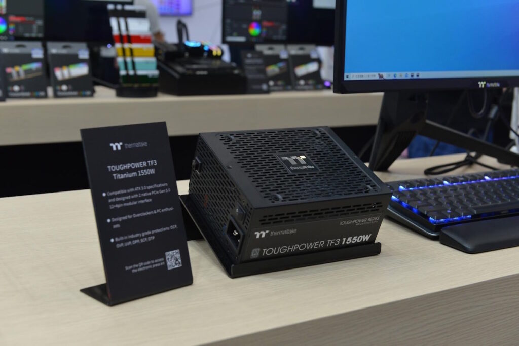Thermaltake เปิดตัว Toughpower iRGB PLUS 1250W/1650W Titanium ดิจิทัลพาวเวอร์ซัพพลาย มาตรฐาน ATX 3.0 ที่งาน COMPUTEX 2023 2 Toughpower TF3 1550W Titanium