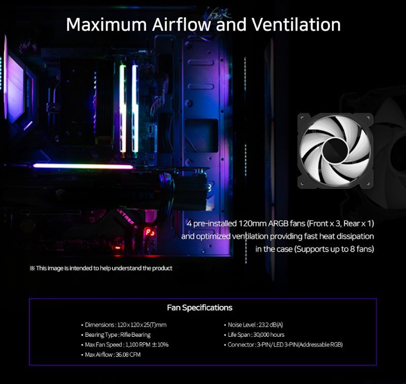 เคส Zalman i3 NeoTG พร้อมพัดลม ARGB 4 ตัว โชว์ไฟให้แสบตา ในราคาสุดคุ้ม 3 ZALMAN I3 Neo TG 02